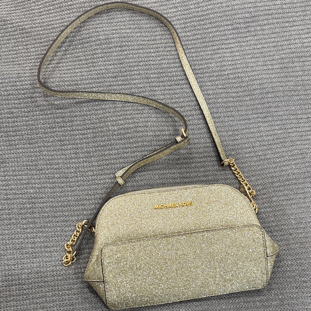 Michael Kors Shimmering Gold Crossbody Bag